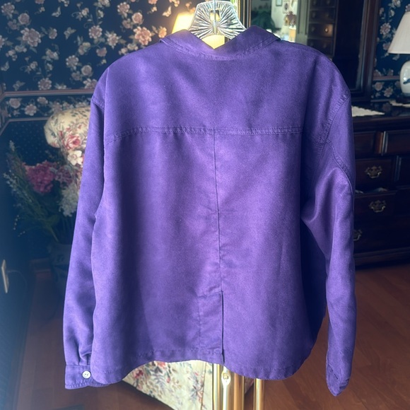 Chicos suede effect blouse size xl purple - Picture 5 of 6